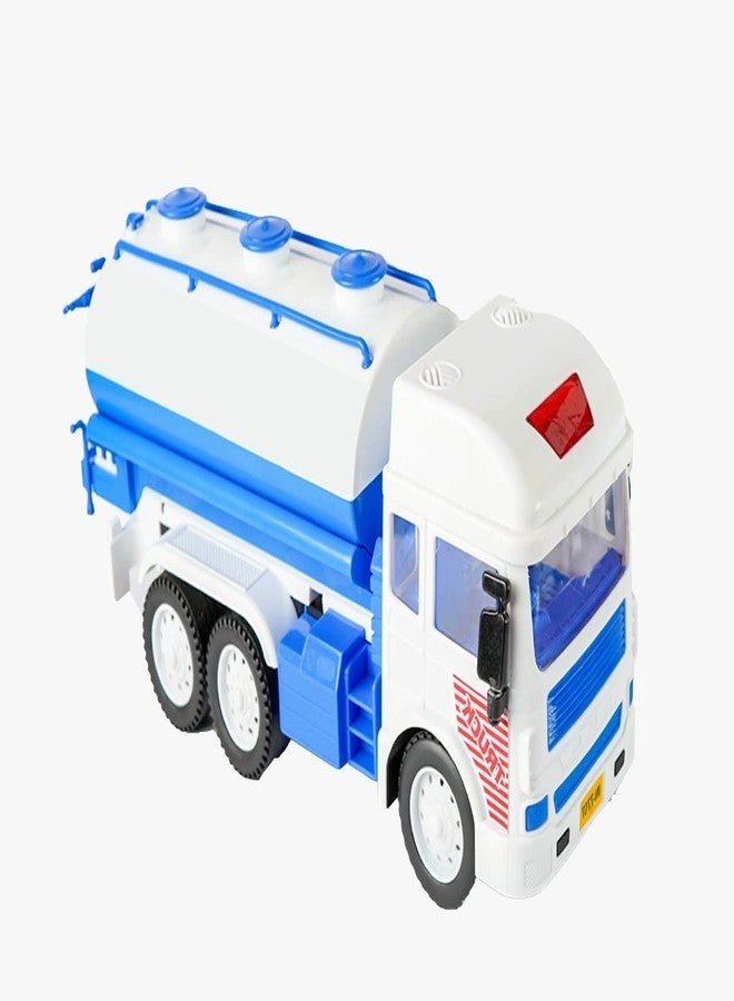 Oupstrive Toy Water Tanker Truck Construction Truck Pull Back Vehicles Toy Trucks for Children's (Multicolor, Pack of 1) - Image 1